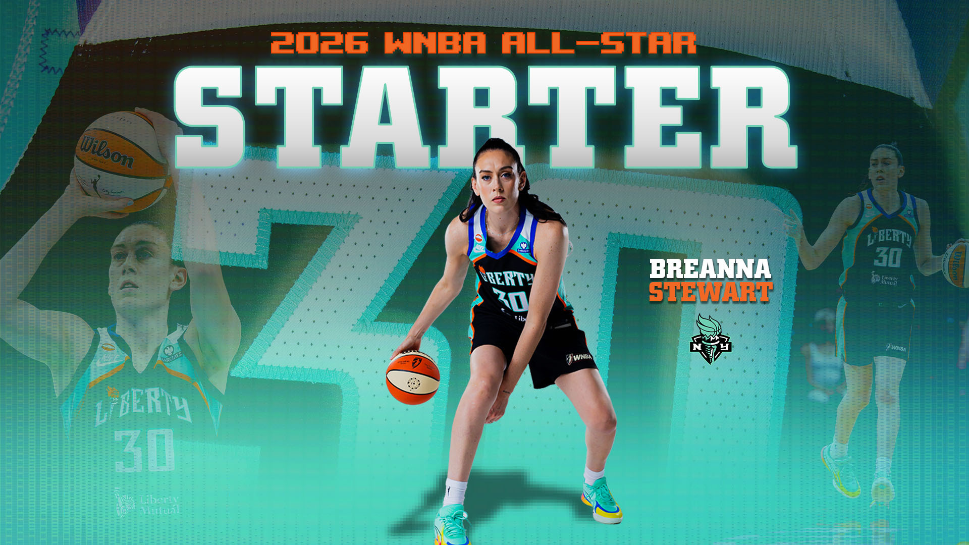 Breanna Stewart Named A Starter for 2026 WNBA All-Star Game